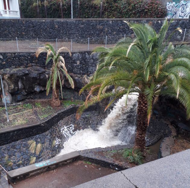 Lluvia en el Barranco de Santos