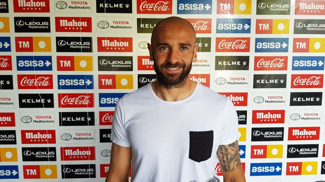 Chechu Flores, en la zona mixta del Rico Pérez