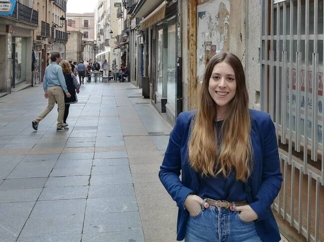 Jimena Manteca, candidata de Iu-Podemos al Ayuntamiento de Ávila