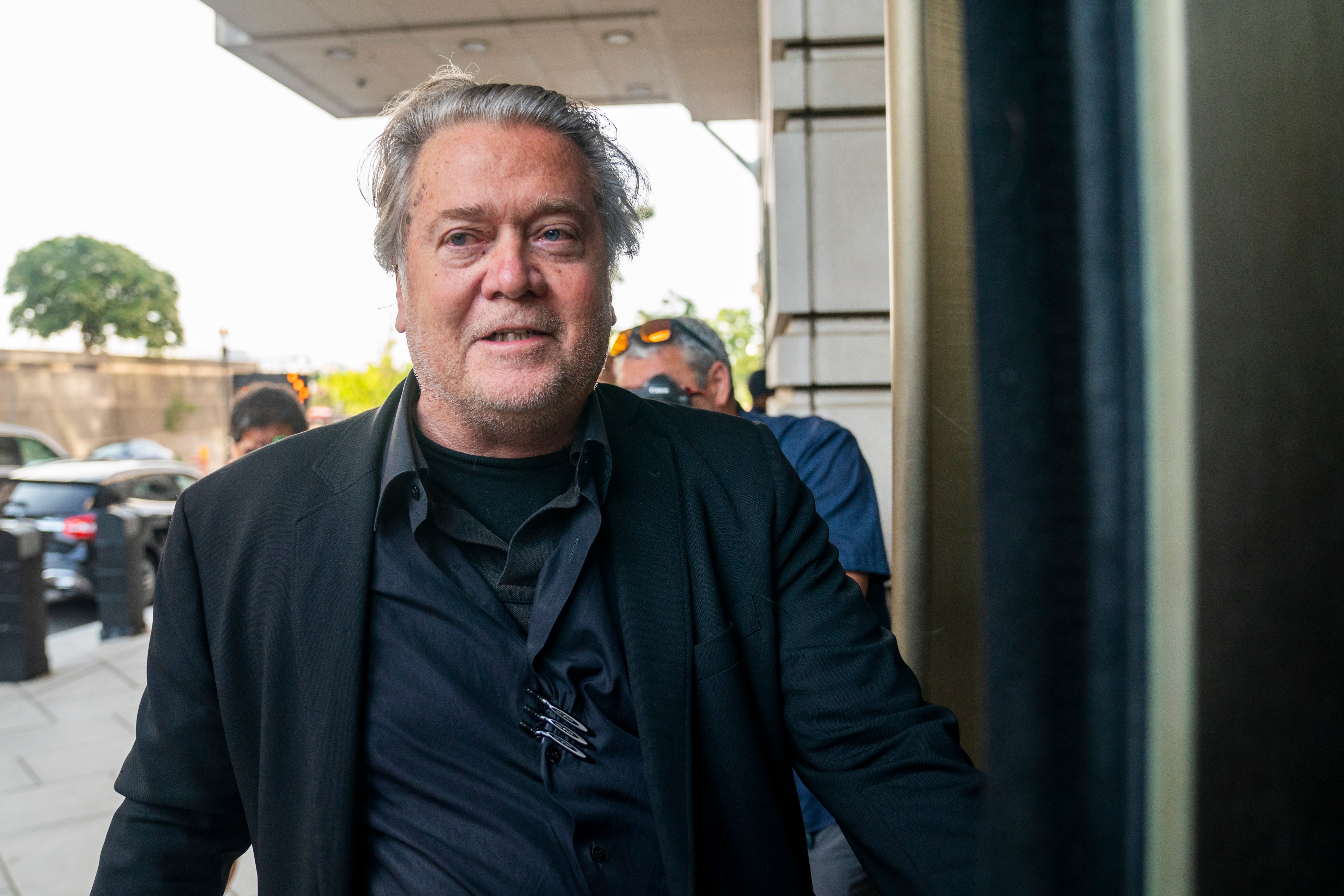 Steve Bannon a su llegada a los juzgados