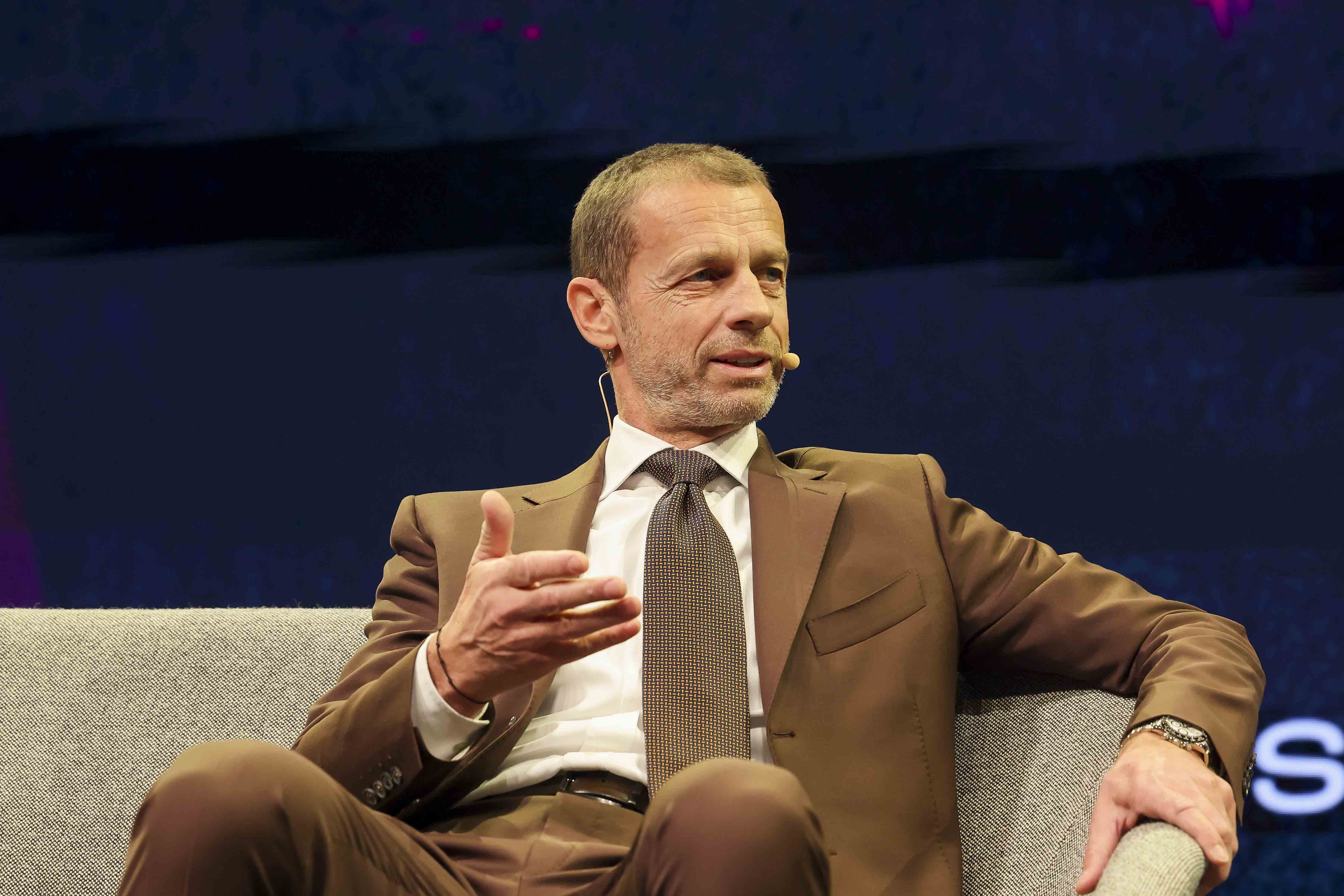 El presidente de la UEFA, Aleksander Ceferin