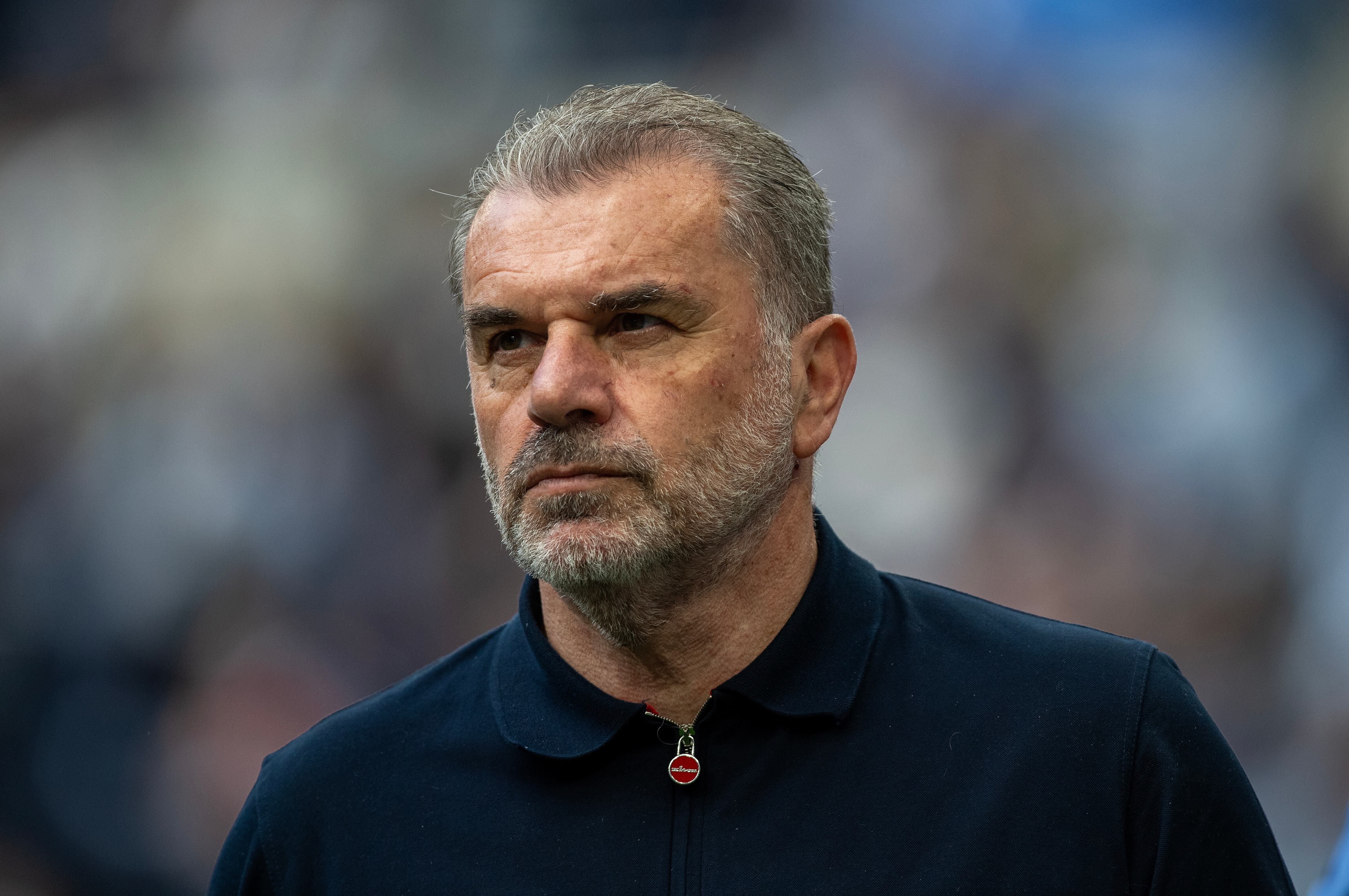 Ange Postecoglou en un partido durante su etapa en el Tottenham