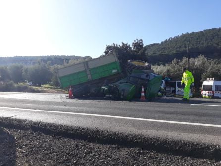 Estado del tractor tras el suceso