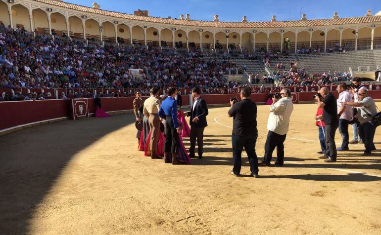 Fotografía de el principio del festival taurino