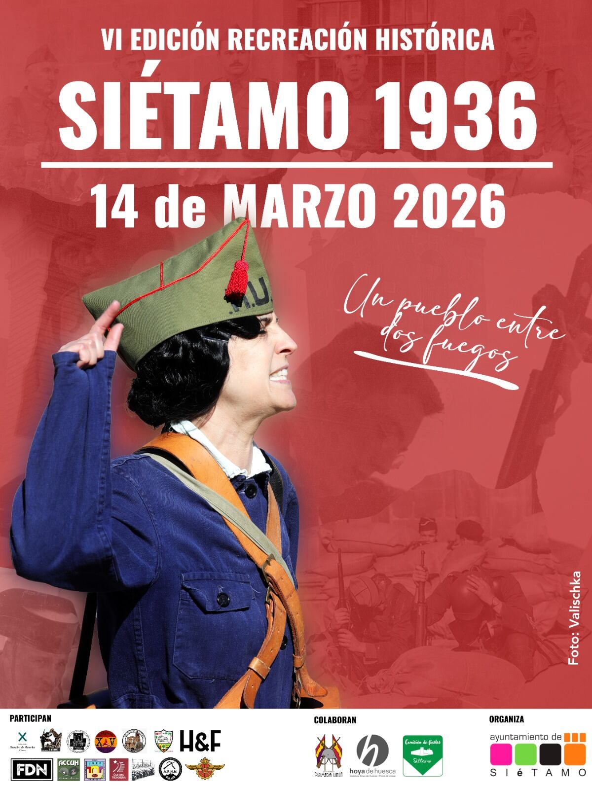 Cartel anunciador de la Jornada de Recreación Histórica de Siétamo