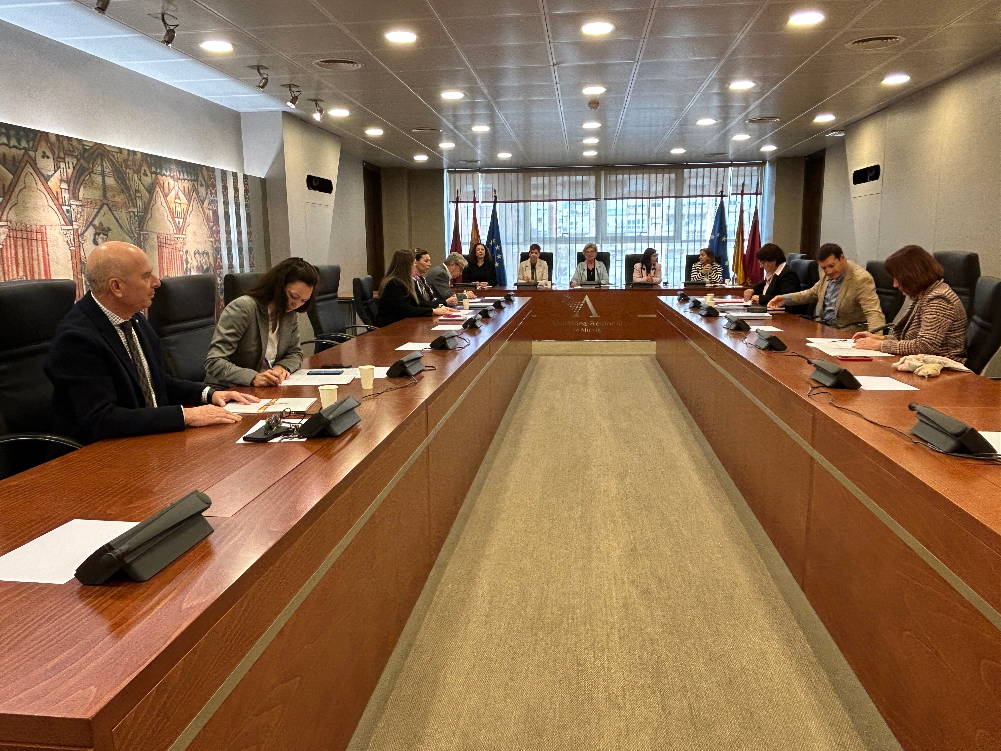 Reunión de la Comisión Especial de Pobreza y Exclusión Social de la Región de Murcia