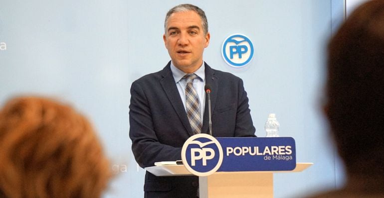 El presidente provincial del PP, Elías Bendodo, este miércoles