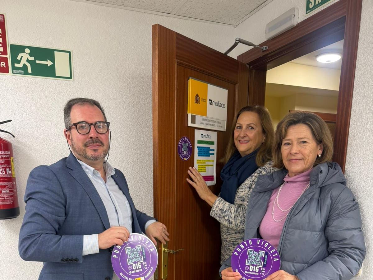 La sede de MUFACE se convierte en un Punto Violeta contra la violencia de género