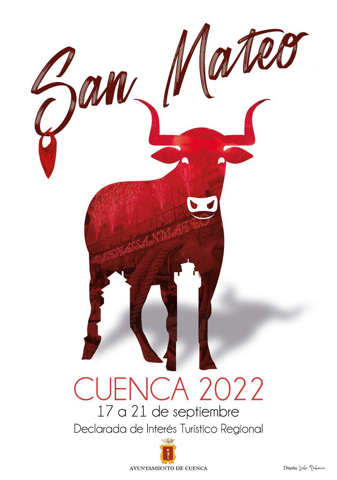 Cartel de las Fiestas de San Mateo Cuenca 2022 obra de Julio Palencia
