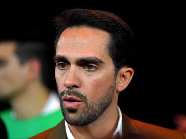 Alberto Contador, en un acto de publicidad