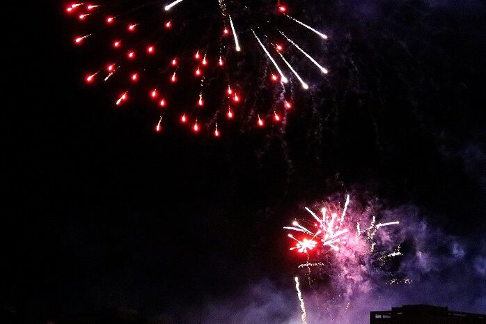 Fuegos artificiales en Algeciras