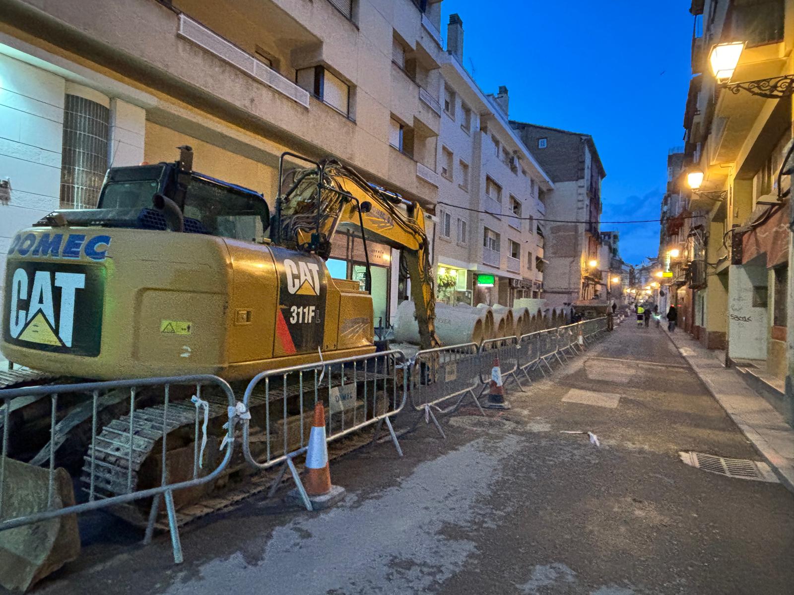 Imagen de la calle Padre Huesca, preparada para las obras