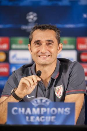 Ernesto Valverde, en rueda de prensa