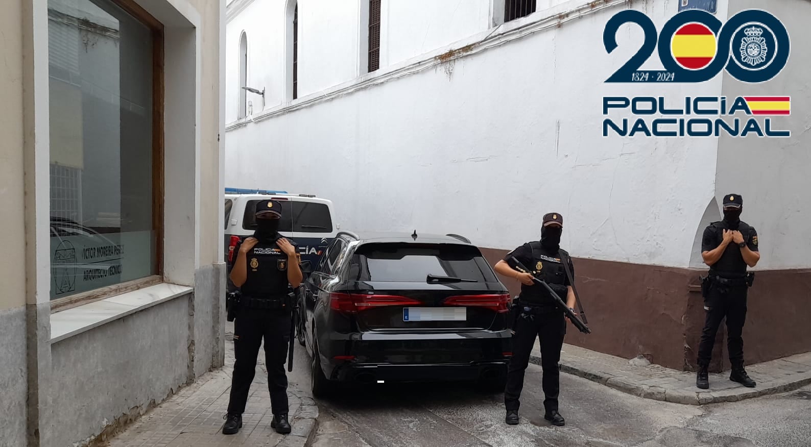 Agentes de la Policía Nacional durante una operación en una imagen de archivo