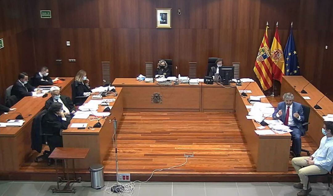 La repetición del juicio de los tirantes se está desarrollando en la Audiencia Provincial de Zaragoza