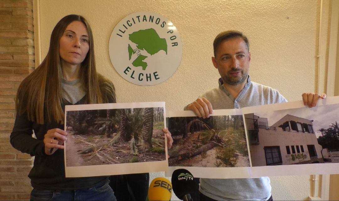 Cristina Martínez y Fernando Durá muestran el estado del Hort del Gat