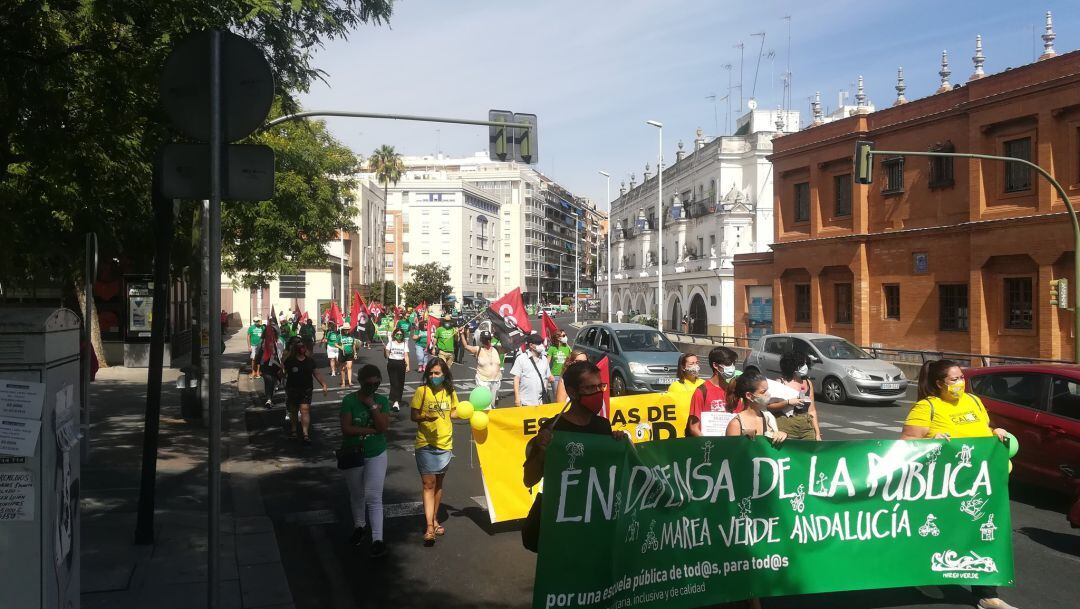 Movilización de Marea Verde este sábado en Sevilla.