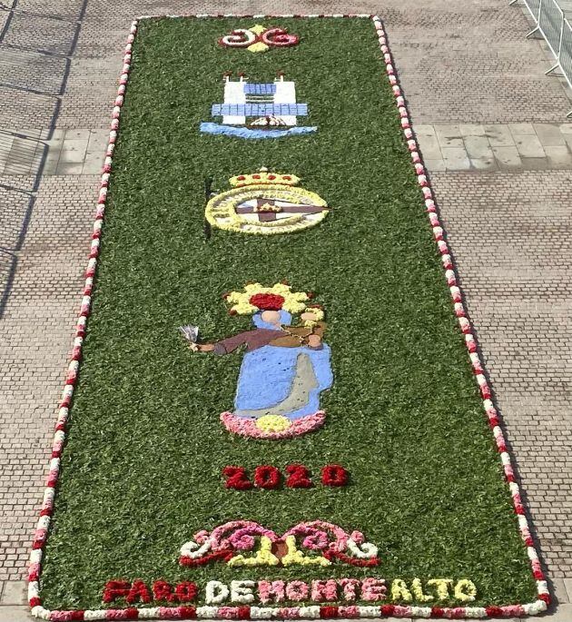 Alfombra floral A Coruña 2020