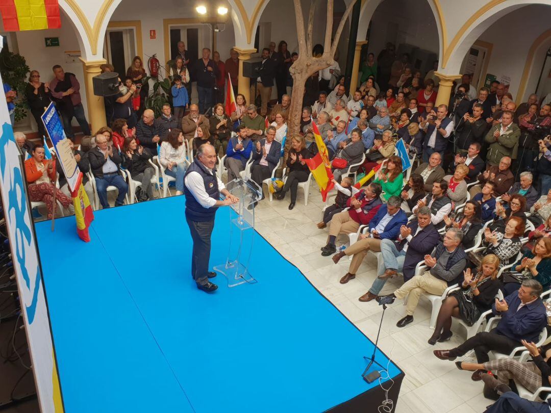 José Ignacio Landaluce, durante su intervención en el cierre de campaña del PP