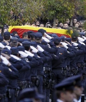 Momento del funeral de Estado