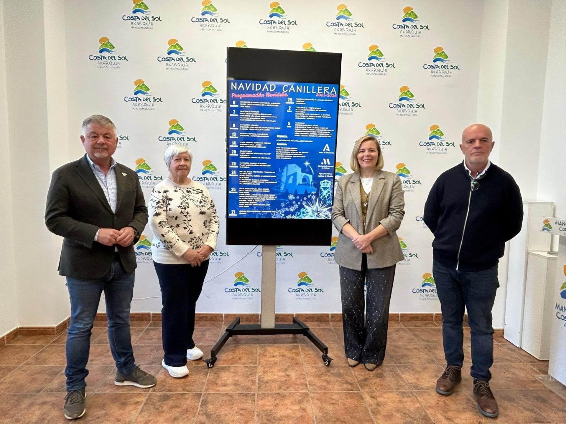 Momento de la presentación de actividades navideñas