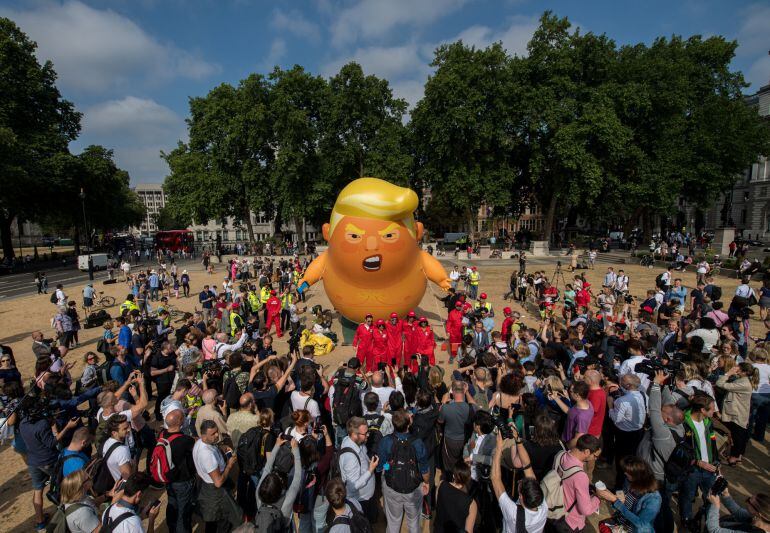 Protestas en Londres por la visita de Donald Trump