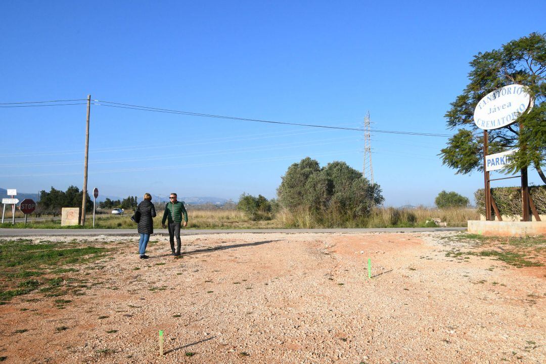 Visita del alcalde y la concejala de Urbanismo, días atrás, a las obras previas al inicio de las mismas.