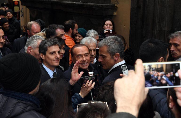 Silvio Berlusconi, durante la campaña electoral. 