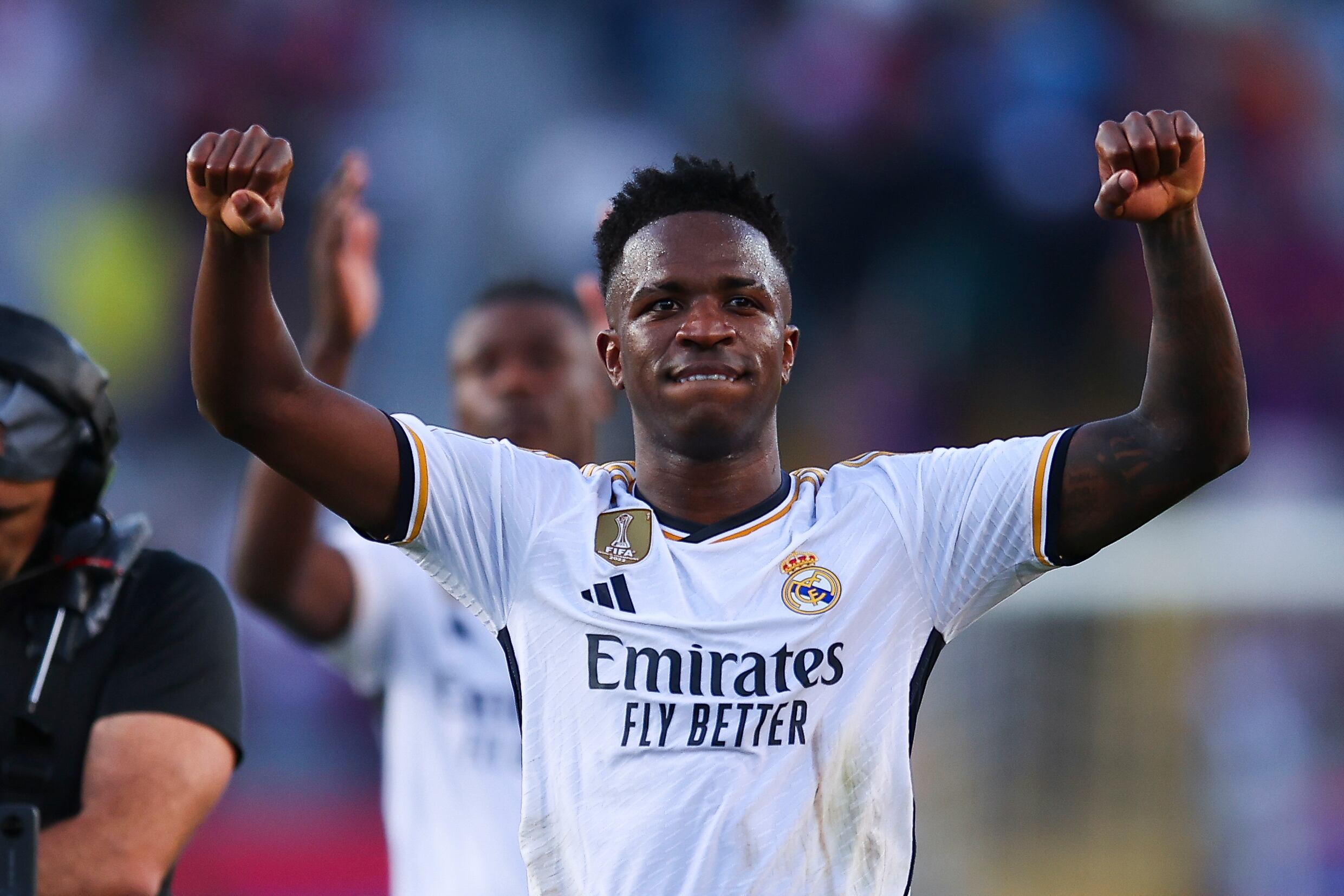 Vinicius Júnior celebra la victoria del Real Madrid ante el FC Barcelona