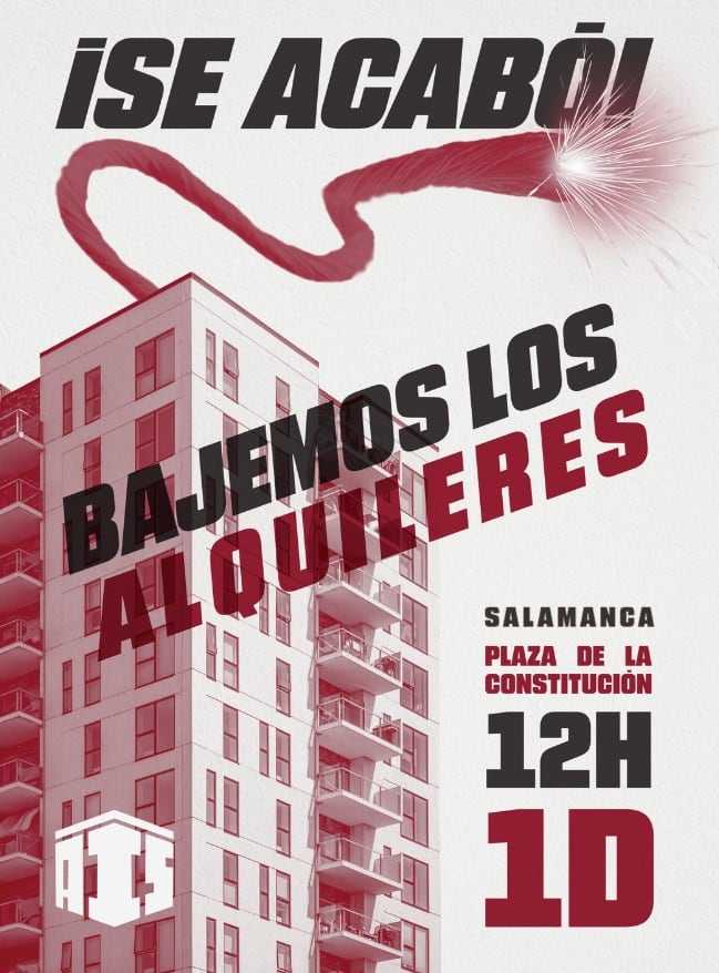 Los alquileres también serán motivo de manifestación en Salamanca/Sindicato de inquilinas