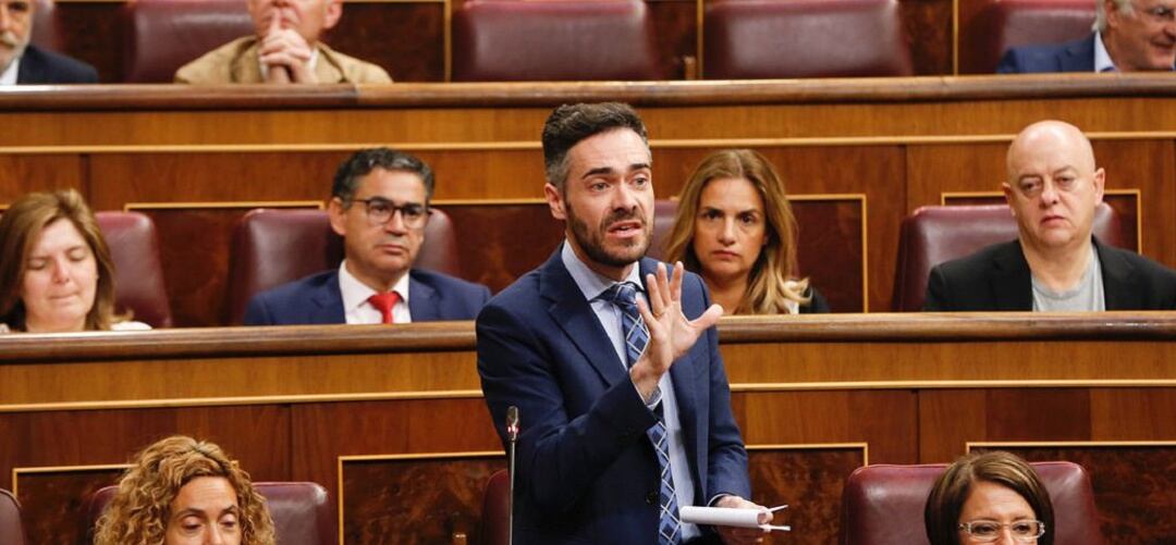 Felipe Sicilia en una intervención en el Congreso de los Diputados