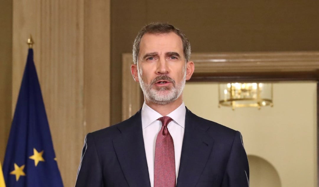 El rey Felipe VI se dirige a los españoles en un mensaje por televisión en relación con la crisis del coronavirus