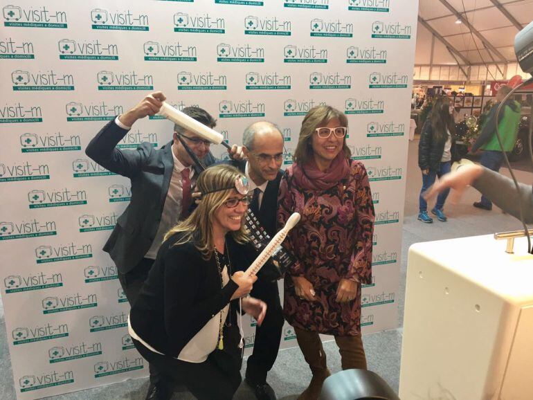 Les autoritats han tingut moments de distensió en la visita a la Fira d'Andorra la Vella, avui.