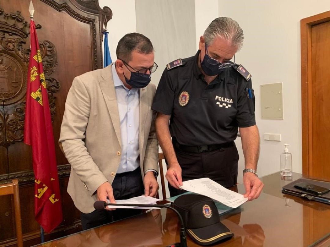 Imagen de la presentación del balance de actuaciones de la Policía Local en Lorca