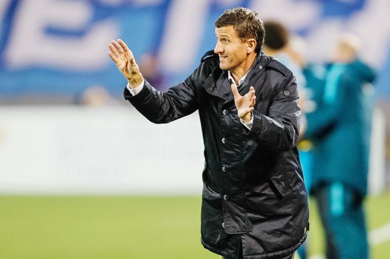 Javi Gracia durante su etapa en Rusia con el Rubin Kazan.