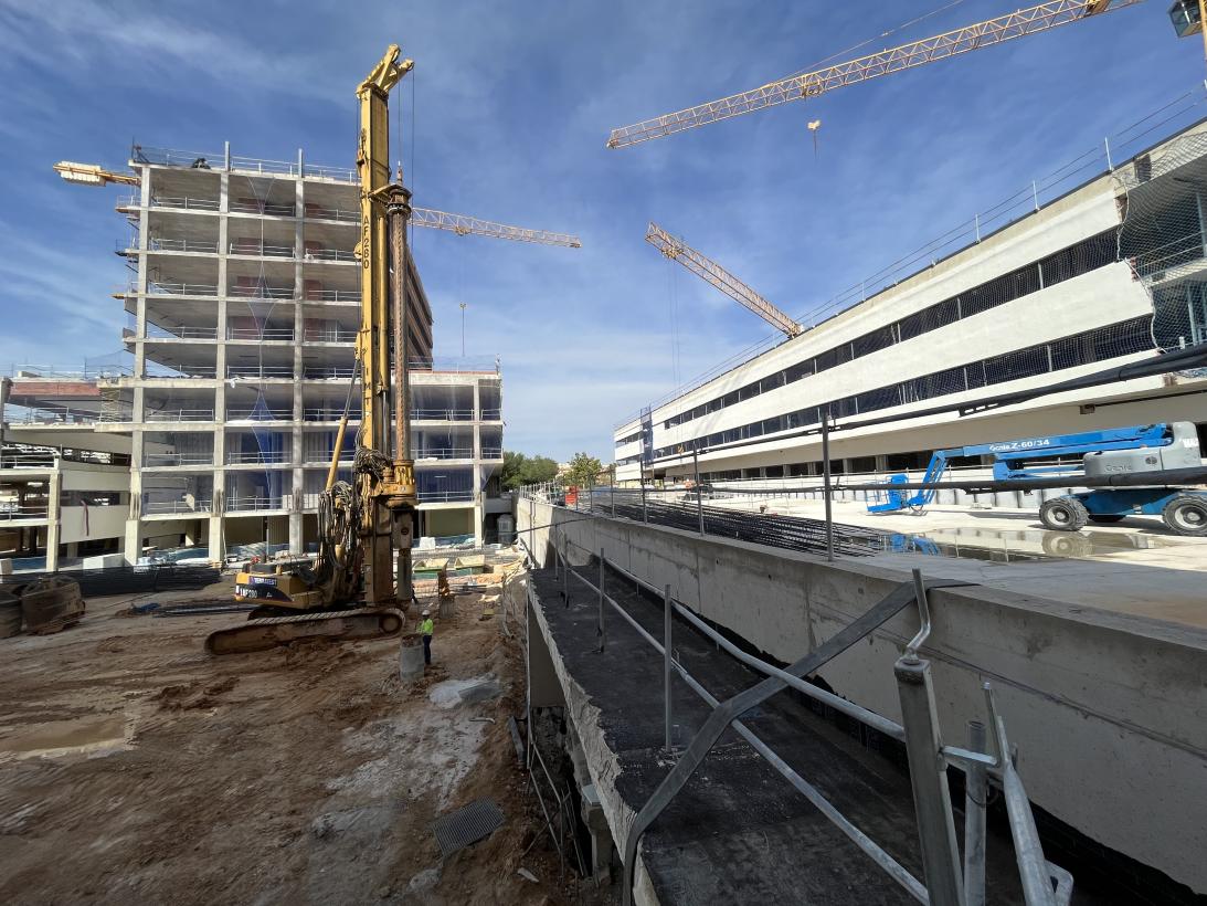 Imagen de las obras del Hospital General de Albacete