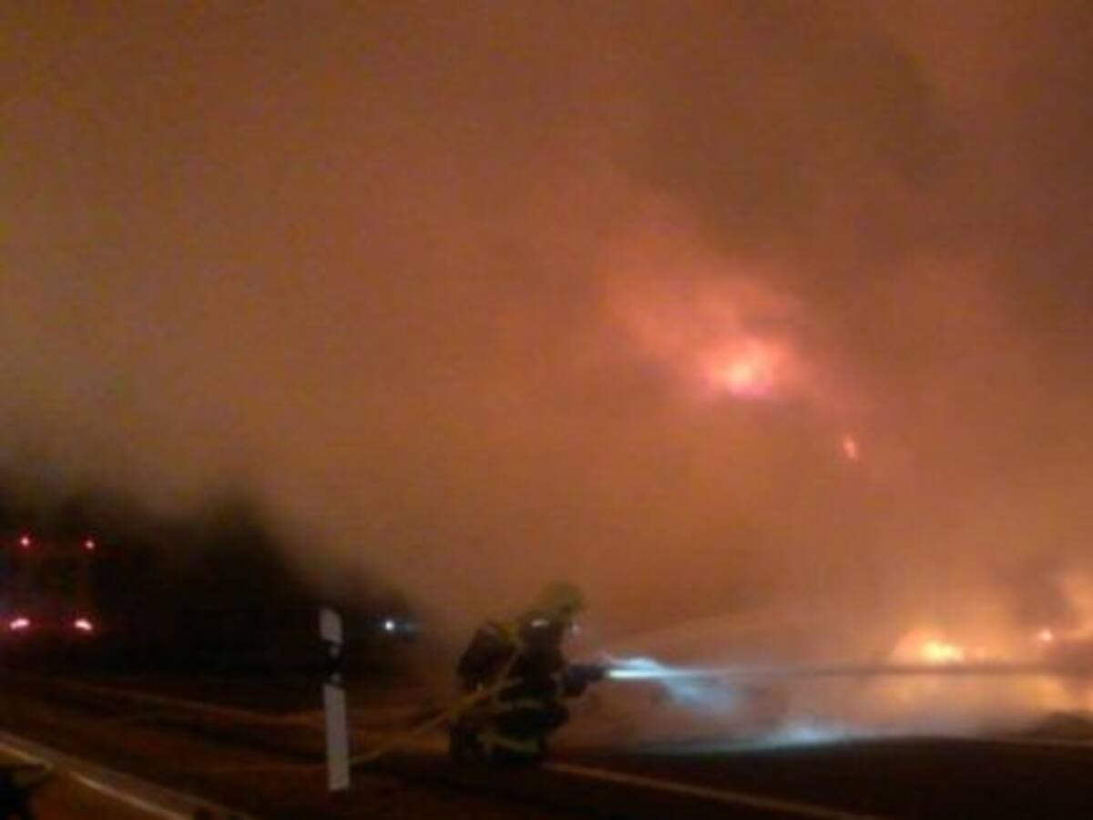 Arde un camión en Argamasilla de Alba