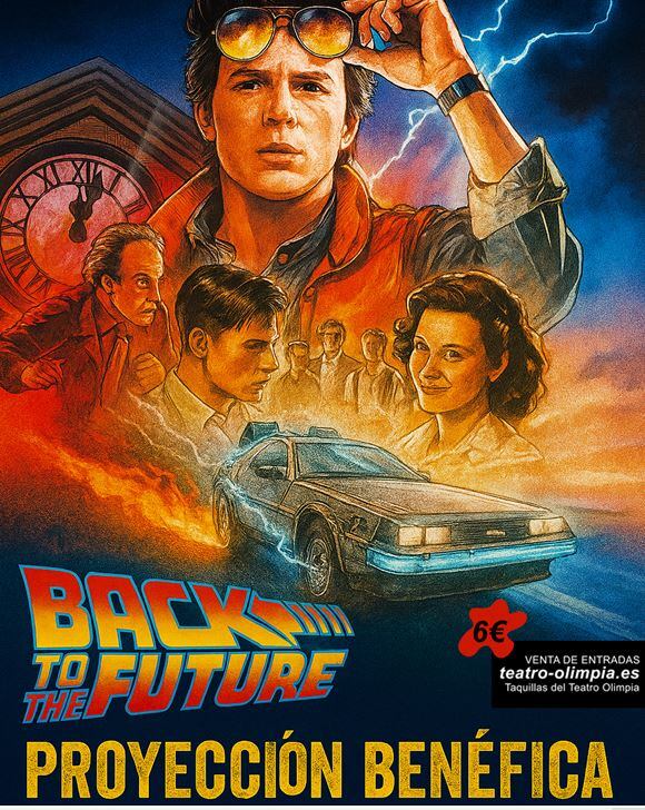 Cartel anunciador de la proyección a beneficio del Corral de García en el Olimpia