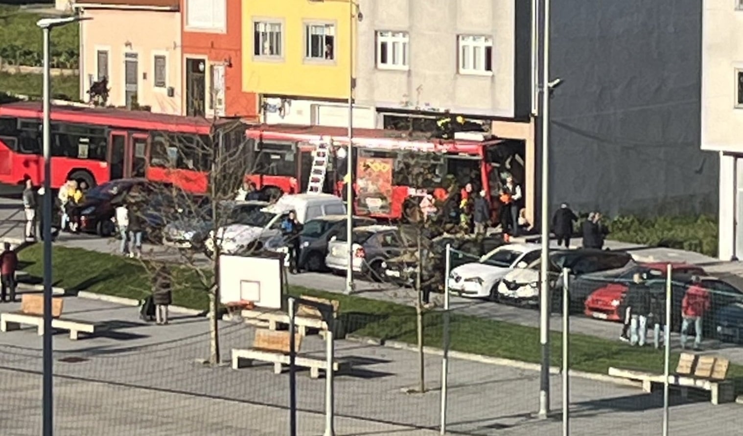 Accidente de bus en Arteixo