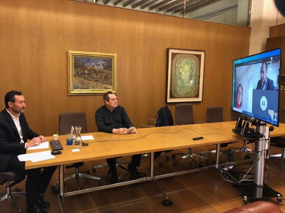 Reunión con el conseller de Vivienda