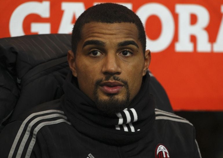 Kevin Prince Boateng durante una rueda de prensa. 