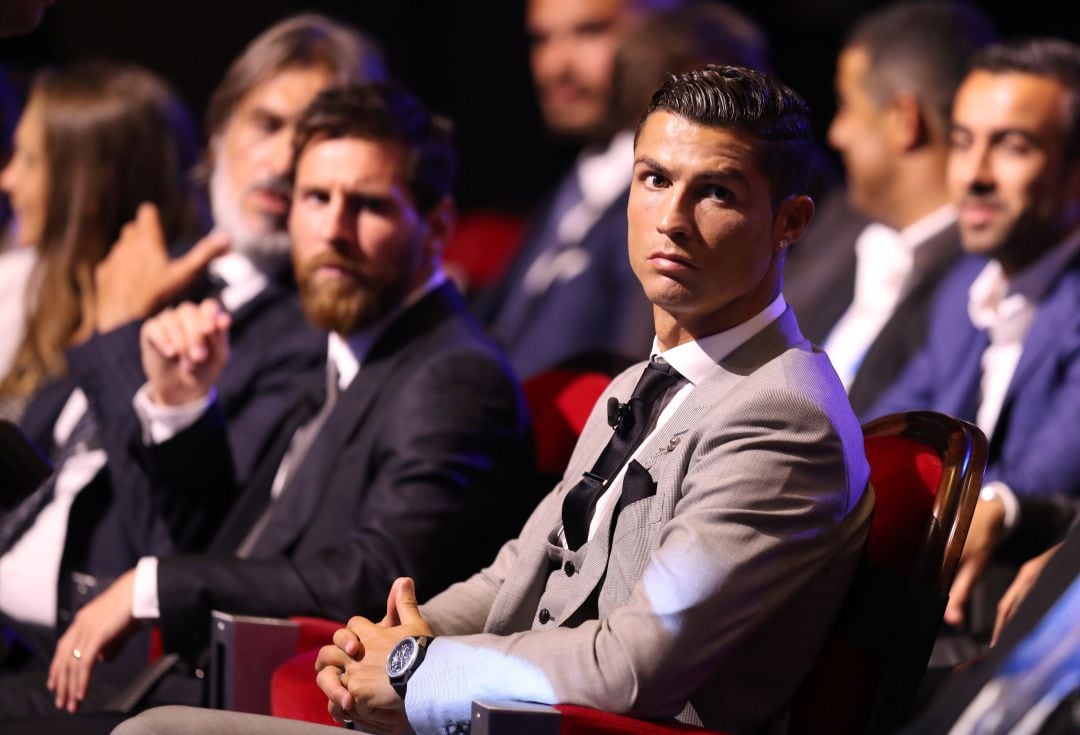 Cristiano y Messi, en una gala de la UEFA.