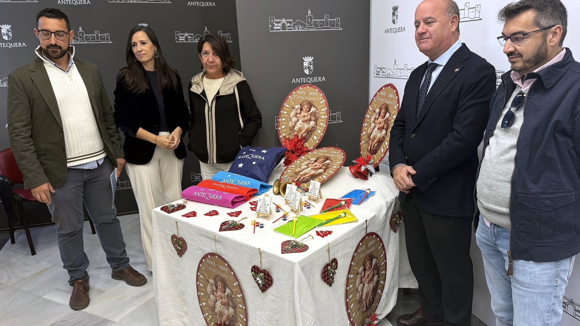 Presentación de la campaña comercial de Navidad de Antequera