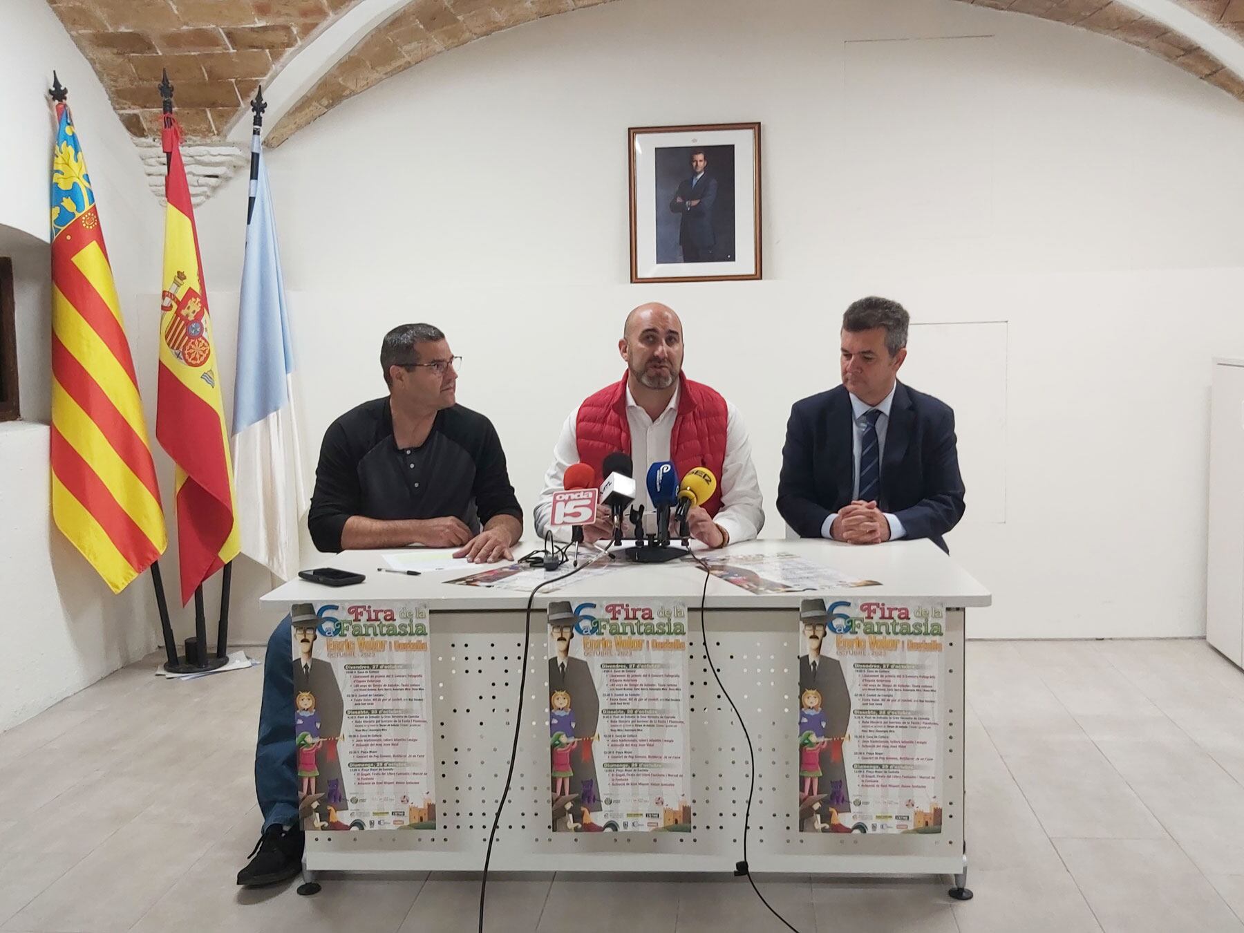 José Rico, Jesús López i Joan Borja, en la presentació d'aquesta cita