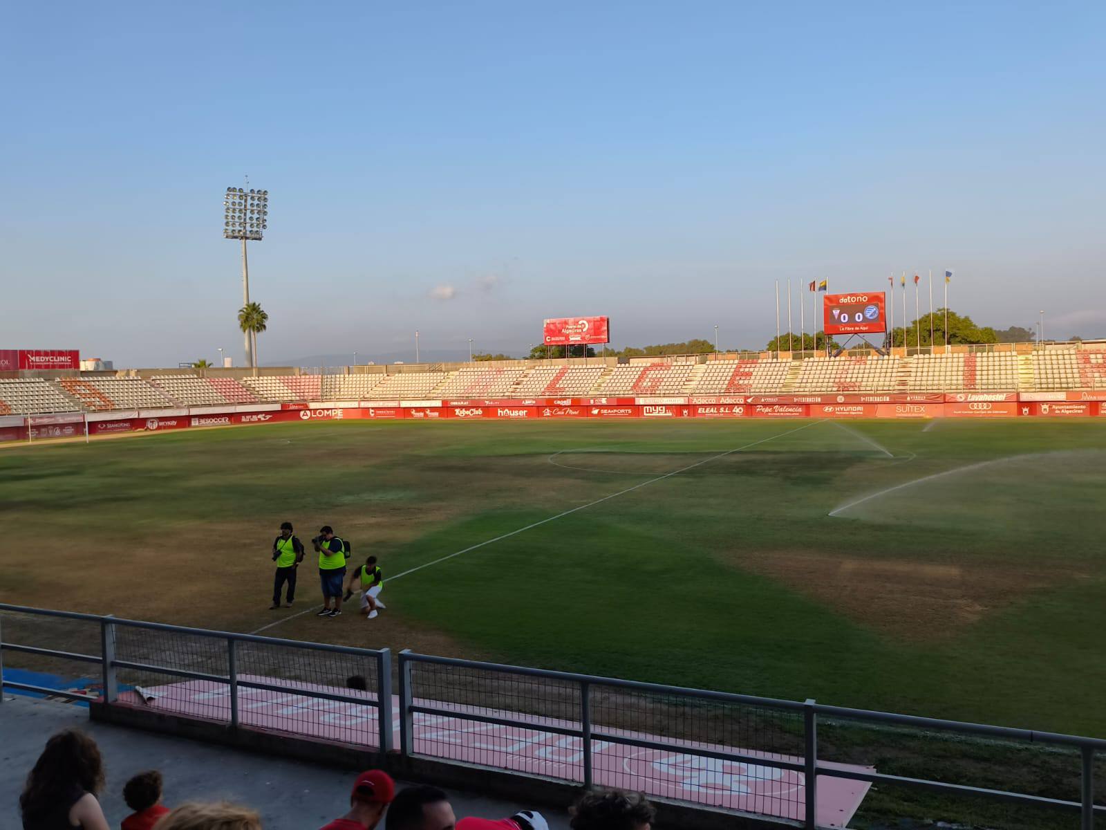 Estado del césped del Nuevo Mirador