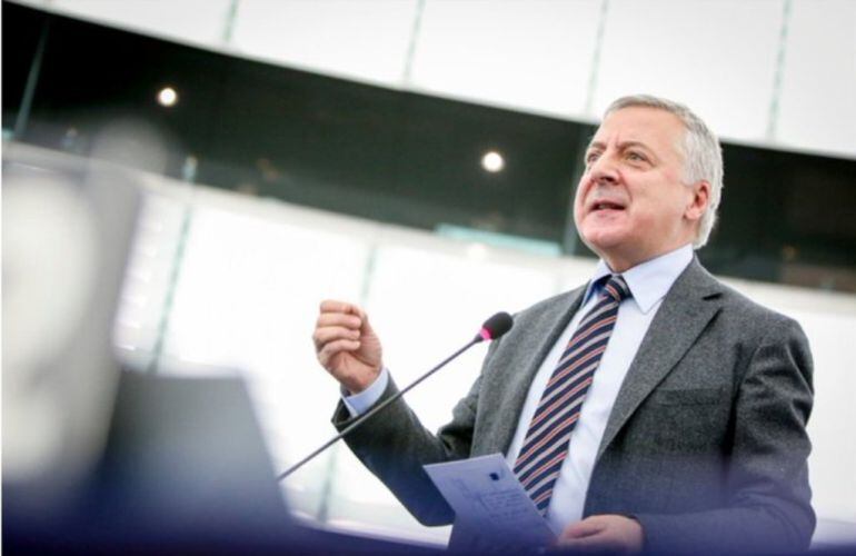 El eurodiputado José Blanco durante una intervención en el Europarlamento