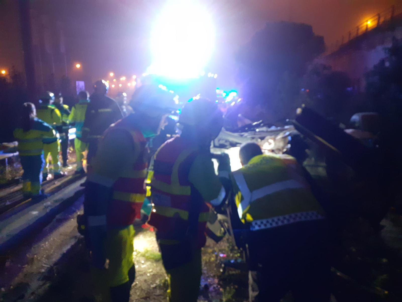 El suceso ocurría en la glorieta de la M-409 y la M-406, en la entrada al municipio desde Fuenlabrada por la zona del Hospital U. Severo Ochoa.