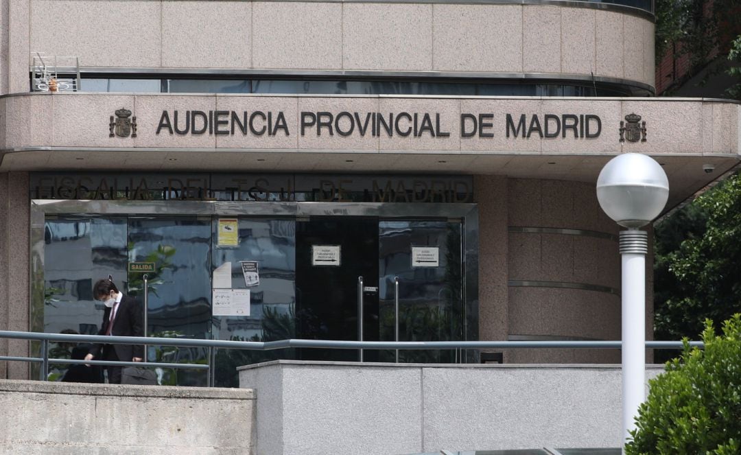 Imagen de archivo de la entrada a la Audiencia Provincial de Madrid