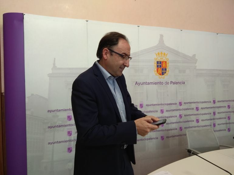 El alcalde de Palencia, Alfonso Polanco