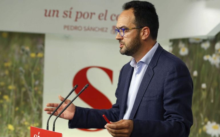 El portavoz del comité electoral del PSOE, Antonio Hernando